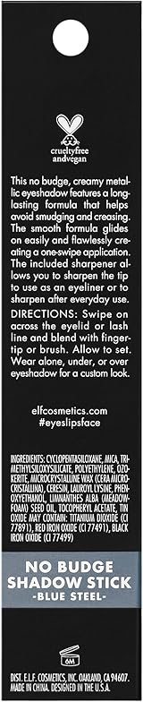 e.l.f No Budge Shadow Stick Blue Steel view 5