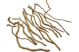 kathson Natural Driftwood for Aquarium, Red Moor Driftwood Mix 12''-16'' Long Driftwood for Decorations Aquarium Driftwood Assorted Shapes Natural Aquarium Decor Driftwood (350g, Medium Branches)