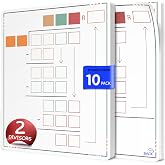 SCRIBBLEDO Long Division Practice 11&rdquo;x14&rdquo; Reusable Sheets Math Manipulatives for Classroom Teaching Materials 5th Grade Classroom Must Haves Special Education Math Centers 10-Pack Dry Erase Sheets