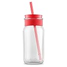Ello Kella BPA-Free Glass Sipper with Straw, 20 oz.