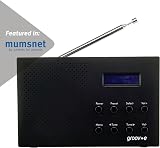 Groov-e Paris DAB FM Digital Radio with Alarm Bluetooth 20 Presets Black view 4