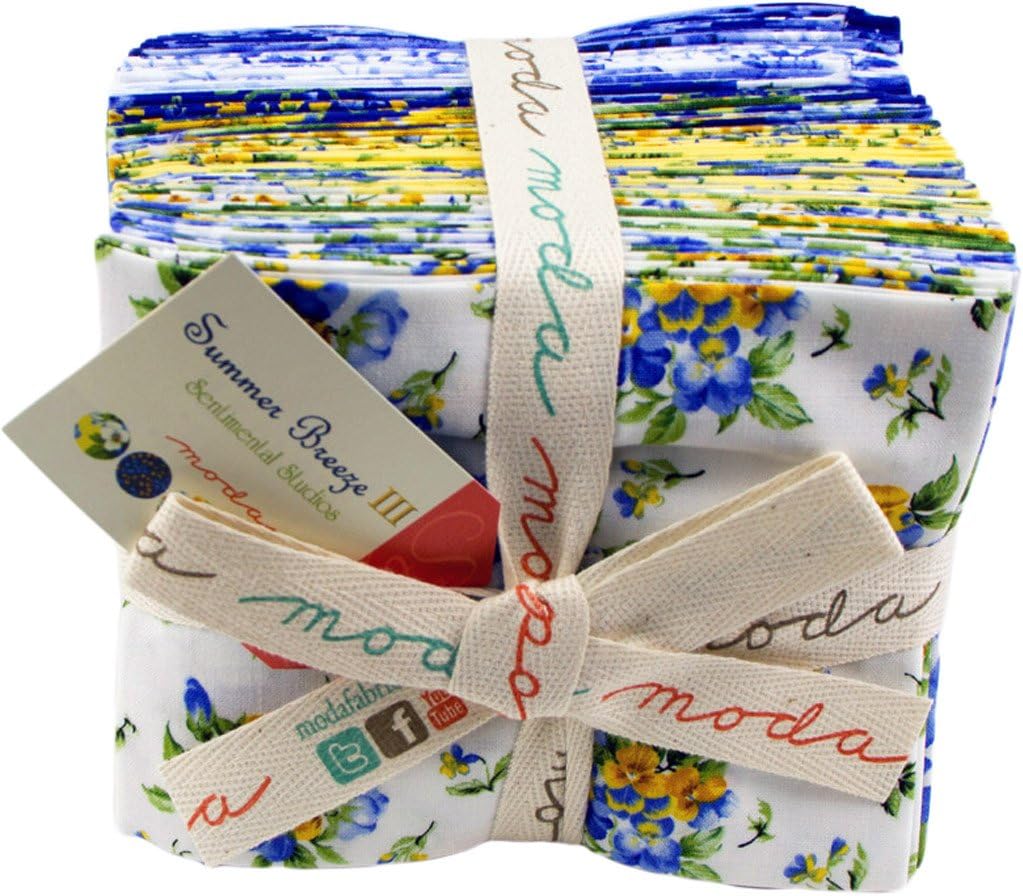 Moda Summer Breeze III Bundle, 20 18x22-inch Cotton Fat Quarters