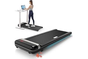 CIIHI C CIIHI Walking Pad Treadmill with Incline - Under Desk Treadmill with 350lb Capacity - Adjustable 4% Incline Treadmill - Ultra Quiet Portable Treadmill for Walking Jogging