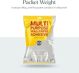 Winsome Heavy Duty Wallpaper Paste for the Wall 10 Roll Sachet White view 2