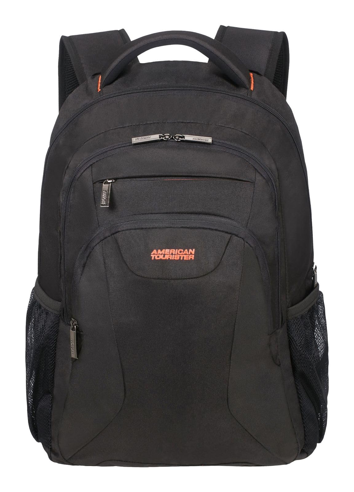 American Tourister AT Work - 17.3 Inch Laptop Backpack, 52 cm, 34 L, Black/Orange (Black/Orange)