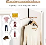 HAOXYO Foldable Over Door Hook Hanger Stainless Steel Coat Towel Bag Robe 22lb view 7