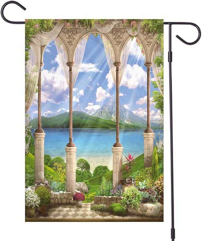 Monstero Italian Small Garden Flag, Double Sided, Italian