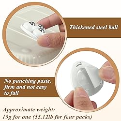 Honoson 16 Pcs Self Adhesive Caster Wheels