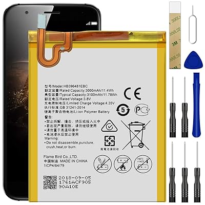 for TracFone Huawei Sensa H710VL Replacement Battery,for HB396481EBC Battery with Adhesive Tape Tool Repair Kit