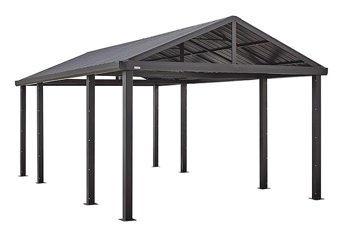Sojag 20' x 12' Samara Carport with Aluminum Frame and 10' High