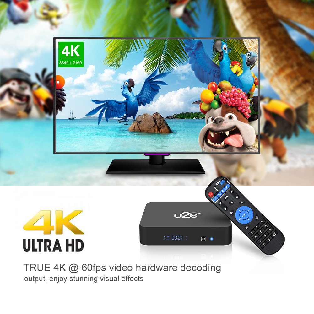 Android 7.1 TV BOX, [3GB RAM+16GB ROM] Amlogic S912 Octa Core 64 Bits Processor 3D 4K HD Player with LED Display 2.4G/5G Dual Wifi 1000M LAN-Z Turbo(2018 Newest)