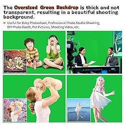 10x10ft Greenscreen Background Streaming Backdrop