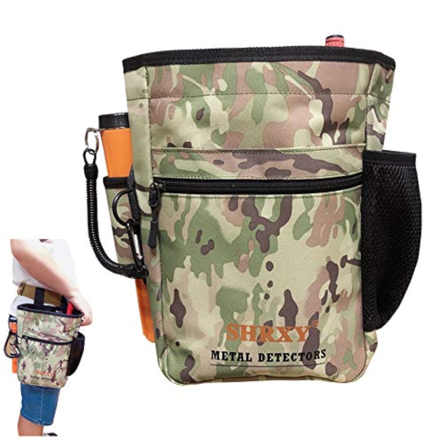 Pointer Metal Detector Find Bag Detecting Digger Tools Bag Waist Pack Pouch for PinPointer Garrett Xp ProPointer (Camouflage)