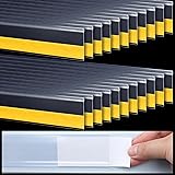 Fainne 25 Pcs Shelf Label Strips 1.25''H x 27" L