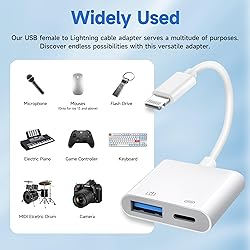 [Apple MFi Certified] Lightning to USB Camera