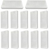 12 Pack Filters Replacement for Eureka E20 Plus Robot Vacuum Accessories | High-Efficiency Dust Filtration, Easy to replace, Robot Vacuum Cleaning Spare Parts