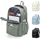 Lendolk School Backpack for Teen Girls Lightweight College Backpack Women Travel Backpacks Waterproof High School Bookbag for Men Classic Casual Daypacks(Green)