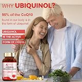 Aoruilia Ubiquinol CoQ10 200mg Softgels with Omega 3 120 Count 4 Months view 5