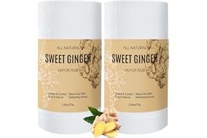 TOGOLIUN Sweet Ginger Vapor Rub Stick – All-Natural Herbal Balm with Ginger & Peppermint, Plant-Based Formula, Easy-to-Use Stick Design (2)