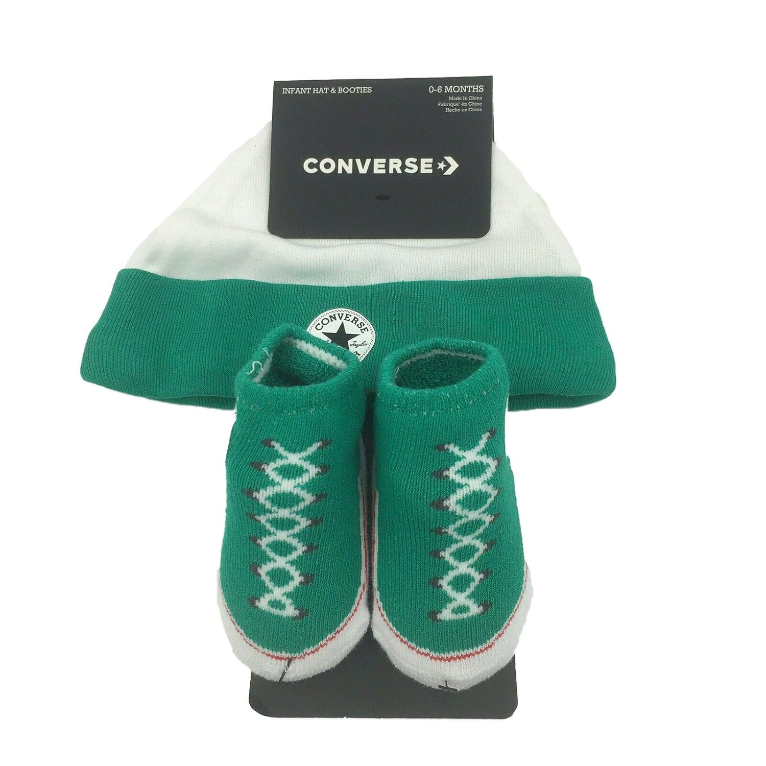 converse hat and bootie set