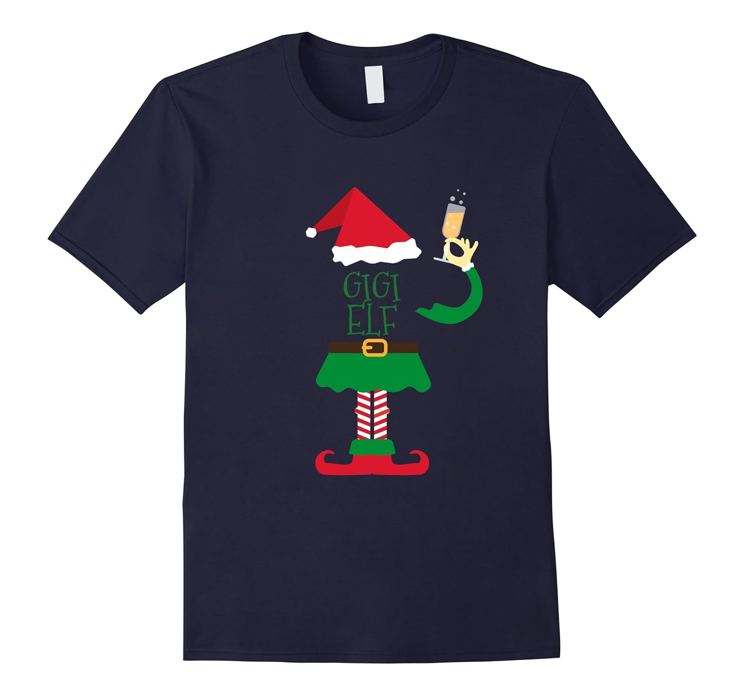 Gigi ELF Funny Christmas T-Shirt | Santa Christmas Shirt-ANZ