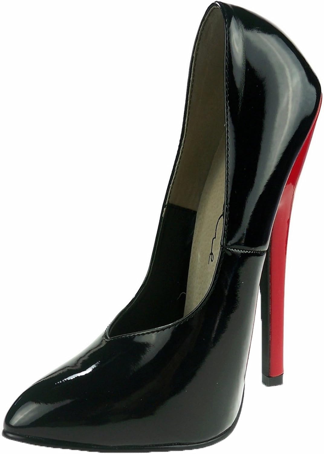 Killer Heels Women�s Sexy Court Shoe Shiny Black &amp; Red