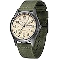 BOSHIYA Men's Military Tactical Field Watches Outdoor Sports/Work Watch Waterproof Analogue Quartz Watches Minimalist Lightweight Nylon Watch - Imported Japanese Movement/40mm Waterproof/Date Display
