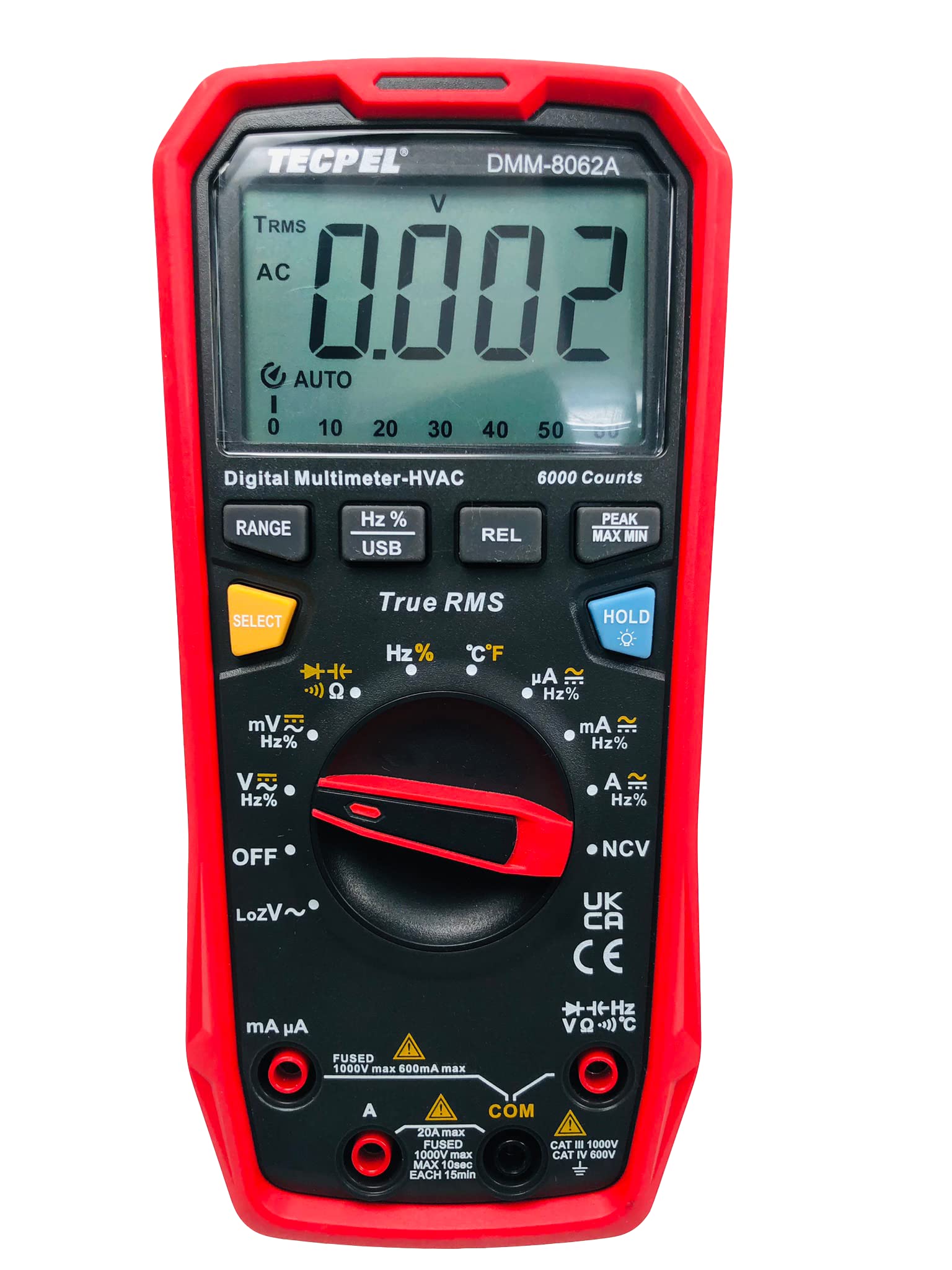TECPEL DMM-8062A 6000 Counts Digital multimeter