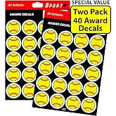 SportStar Baseball/Softball Helmet Award Decals (40 Stickers)