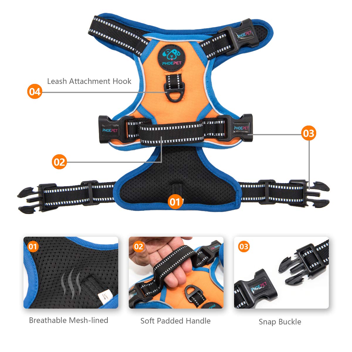 on Put to [Easy Buckles Slide +4 Buckles Snap 3 Hooks+