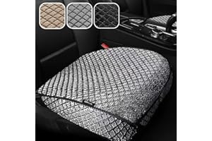 XZPILINA Bottom Car Seat Cover，Breathable Car Seat Protector，Driver Front Seat Cushion，Anti-Skid Four Seasons General（Gray，2PCS）