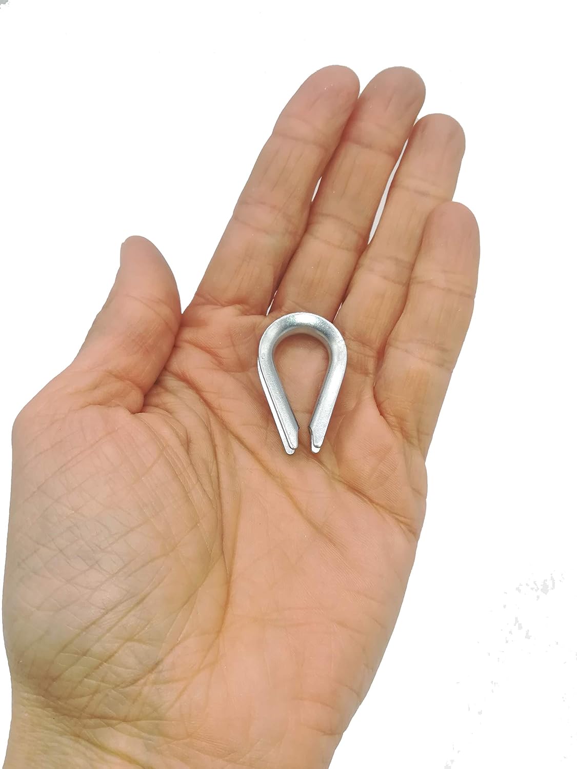 (Pack of 2 pcs) Wire Rope Thimble Galvanised Steel 5 mm Ø DIN 6899B ...