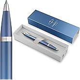 PARKER IM Writing Rituals Ballpoint Pen | Peaceful Blue Finish with Gradient & Chrome Trims | Medium Point | Blue Ink | Gift Box