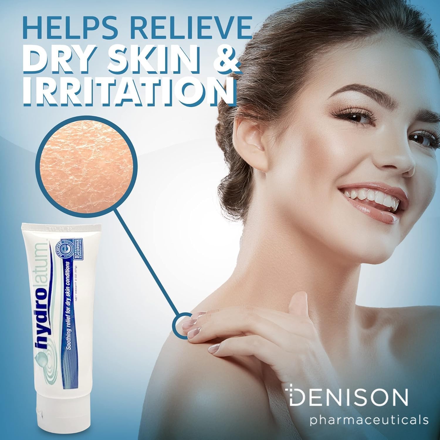 Dry Skin Cream - Hydrating Moisturizer for Sensitive & Extra Dry, Nourishing Body Lotion for Men & Women - 2oz