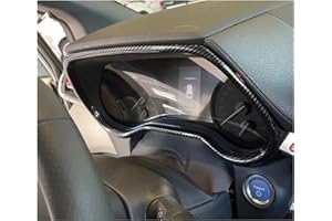 ASDRF Compatible with Toyota Sienna 2021 2022 2023 2024 Carbon Fiber Dashboard Instrument Board Frame Cover Trim Interior Acc