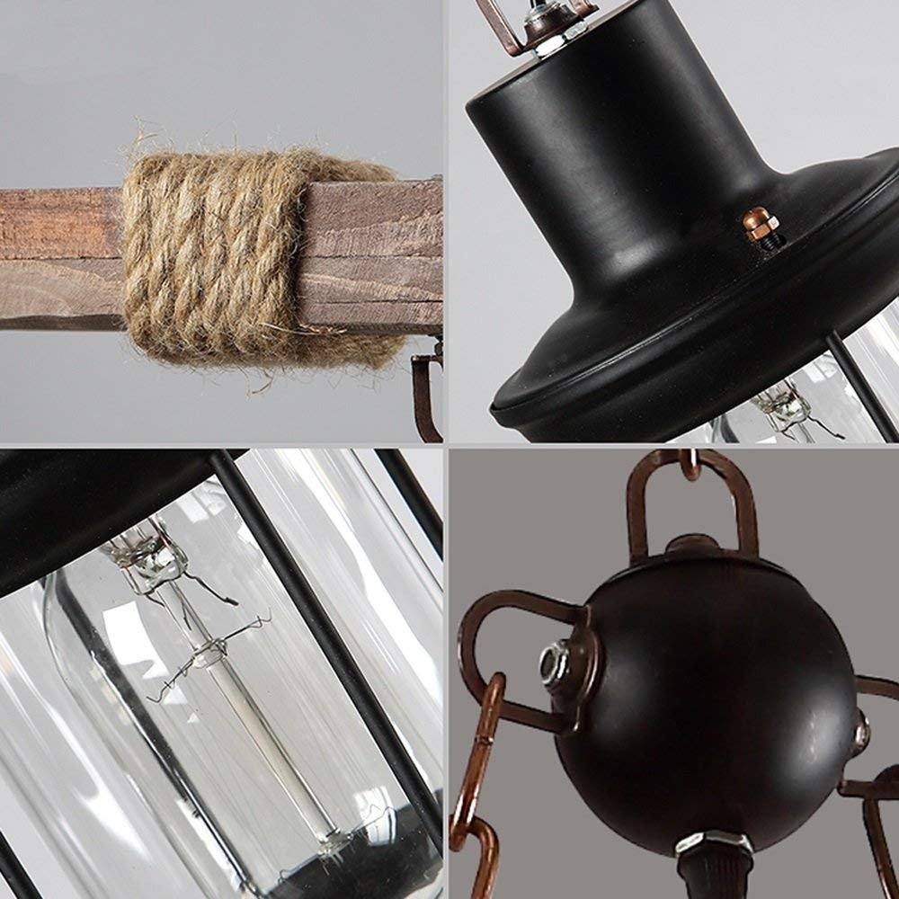 Deckenbeleuchtung UOOGOU Kronleuchter Eisen Pendelleuchten 8lampen