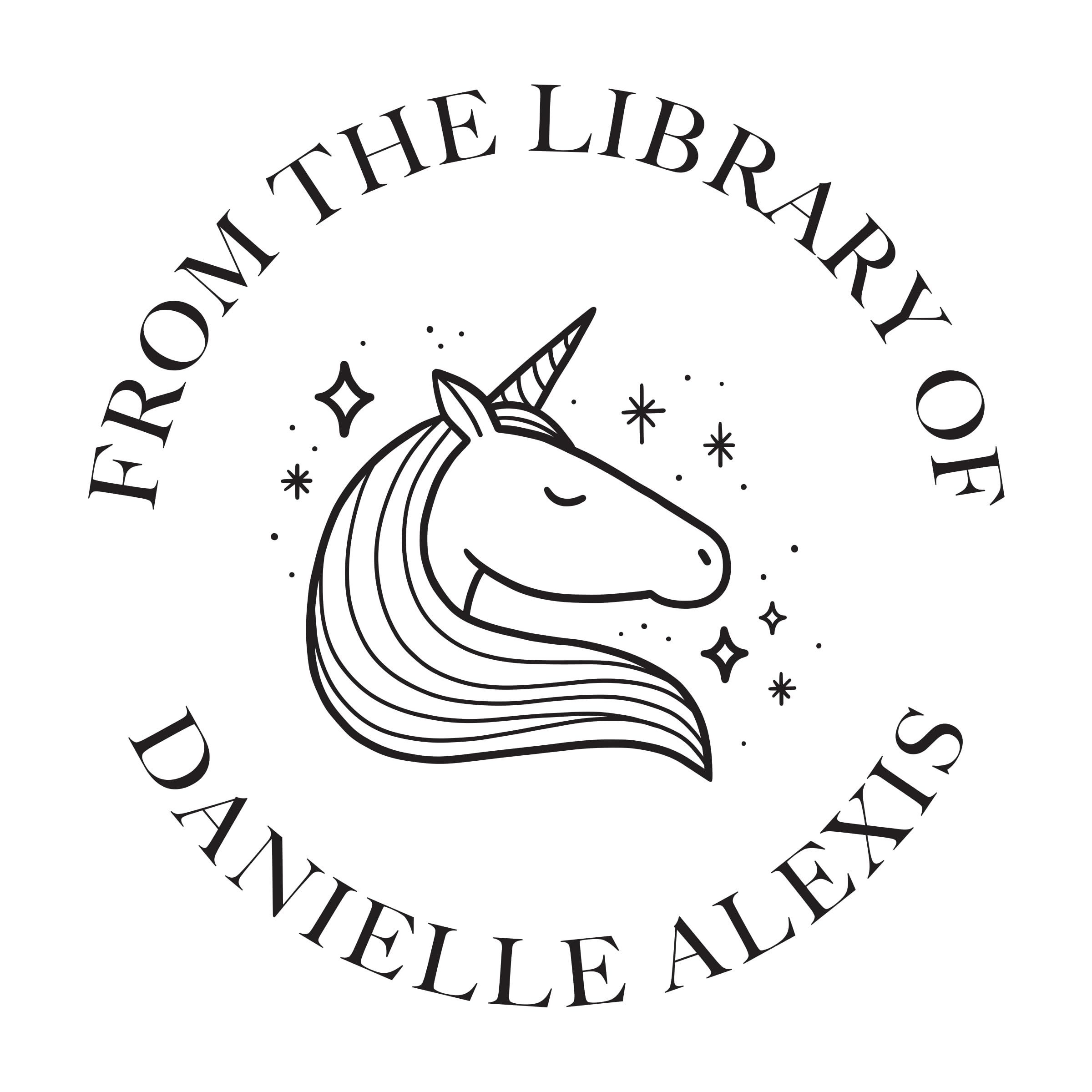 Personalized Book Embosser or Stamp Custom Round