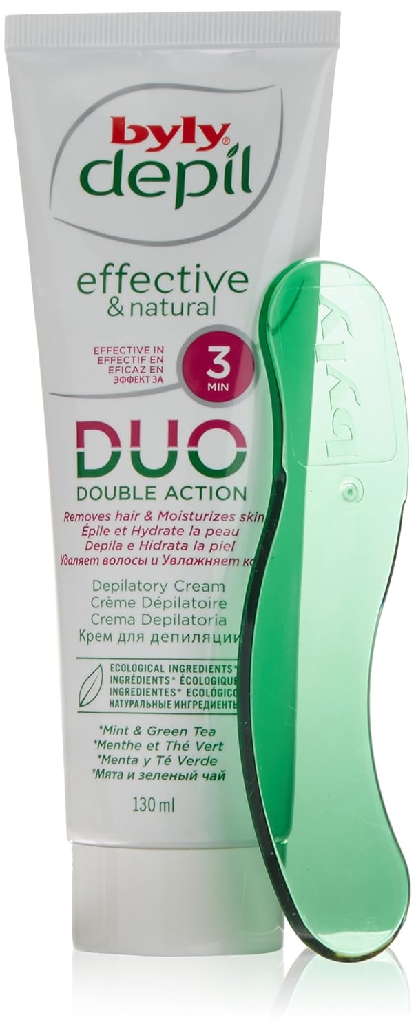 Amazon.com : byly Laboratories Spain Hair removal Mint and Green Tea Turbo Depilatory Body Cream 130ml : Beauty