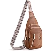 FALAN MULE Crossbody Bags for Women Trendy Leather Sling Chest Bag Fanny Packs for Women