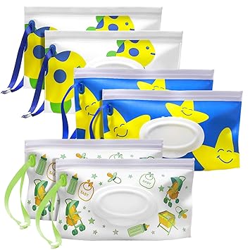 portable wet wipe pouch