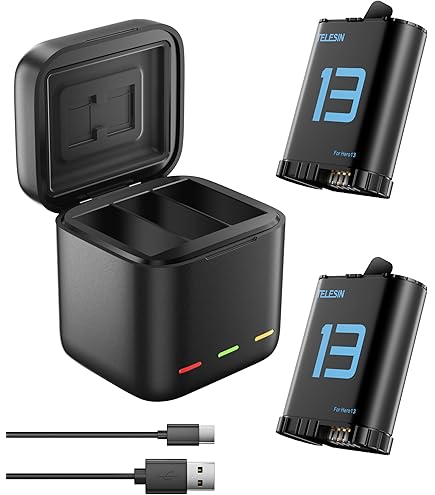 ビデオカメラ Go pro Battery charger GoPro Dual Charger, 2 Enduro Batteries, HERO12/11/10/9 Black.