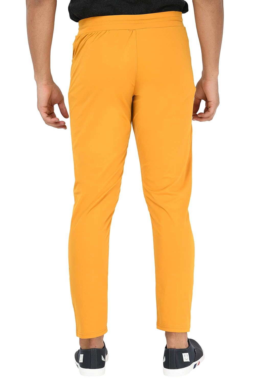 yellow track pants