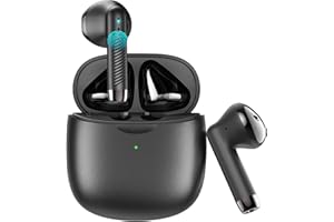 JXREV Wireless Earbuds, Bluetooth 5.3 Earbuds Stereo Bass, Bluetooth Headphones in Ear Noise Cancelling Mic, Earphones IP7 Waterproof Sports, 32H Playtime USB C Mini Charging Case Ear Buds for Android iOS