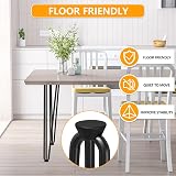 Signstek 28in 10mm Metal Table Legs, 3 Rods, Black, Set of 4, DIY Desk/Table view 3