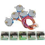 Longruner 5x Geared Stepper Motor 28byj 48 Uln2003 5v Stepper Motor Uln2003 Driver Board for arduino LK67