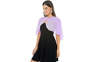 OLYRJIE Shawl and Wraps for Evening Dress Chiffon Shawls Wedding Shrug Guest Bridesmaid Cape Scarves for Womens