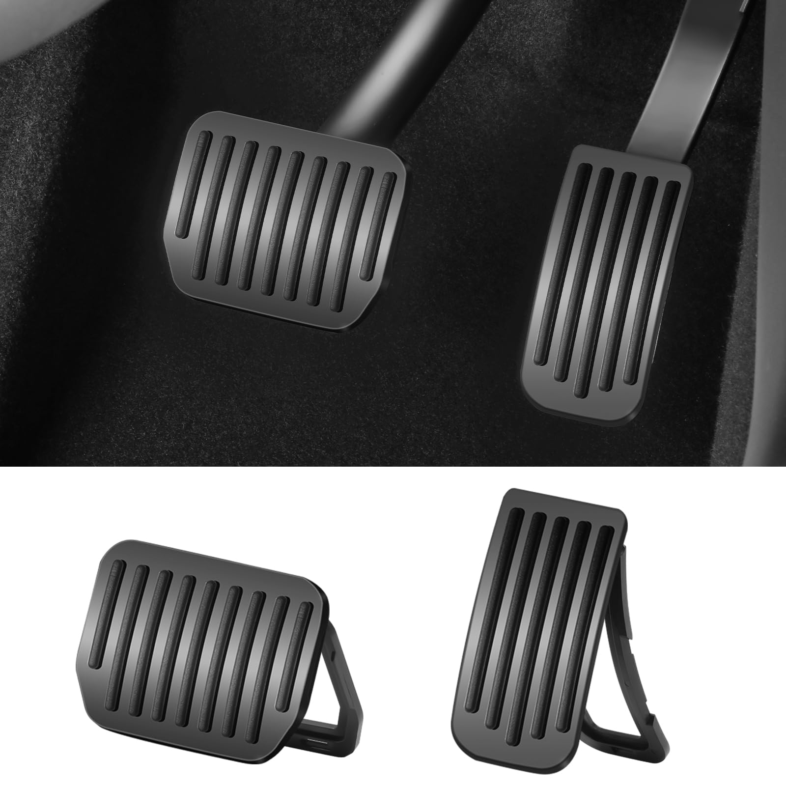 Photo 1 of Arcoche Performance ABS Pedal Pad Accessories Brake for Tesla Model y Juniper Accessories Model 3 Highland Accessories 2017-2026 Non-Slip Protector Accessories Foot Pedal Pad Replacement ?Black?