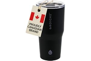 GROSCHE Yukon Insulated Coffee Mug with Lid - Durable Travel Mug, Stainless Steel Tumblers, Vacuum Insulated Coffee Tumbler f