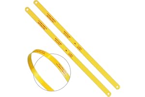 ACXMKEX 12" Bi-Metal Hacksaw Blades, 18TPI, 2pack - Replacement High Speed Steel Safe Flex Hacksaw Frame Blade,HB18T-2