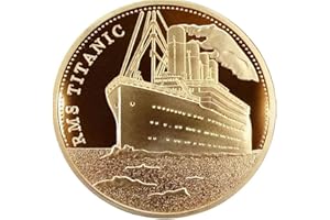 TOSSPER 1 pièce pièce commémorative Titanic Ship Incident Titanic Collect BTC Bitcoin Arts Cadeaux Décoration de la maison